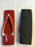 桐下駄 赤 ML size (25~28.0cm)