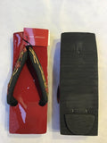 桐下駄 赤 S size (22.5~24.0cm)
