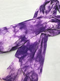麻兵児帯　ムラ染　purple