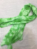 麻兵児帯　ムラ染　green