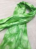 麻兵児帯　ムラ染　green