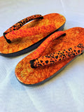 和紙桐下駄 - むらオレンジ for women  (SIZE 22.0-24.0cm)