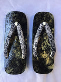 和紙桐下駄: むらブラック for men  SIZE L (26.0-28.5cm)