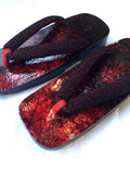 和紙桐下駄 むらレッド for men SIZE L (26.0-28.5cm)