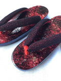和紙桐下駄 むらレッドfor women SIZE S (22.0-24.0cm)