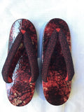 和紙桐下駄 むらレッドfor women SIZE S (22.0-24.0cm)