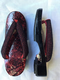 和紙桐下駄 むらレッドfor women SIZE S (22.0-24.0cm)
