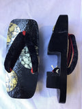 和紙桐下駄 ゴールド/シルバー ムーン 千両 SIZE L (26.0-28.0cm)