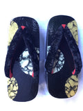 和紙桐下駄 ゴールド/シルバー ムーン 仕官  size S (22.0-24.5cm)