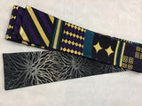 西陣正絹角帯　GOLD X PURPLE