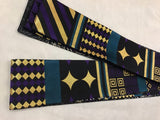 西陣正絹角帯　GOLD X PURPLE