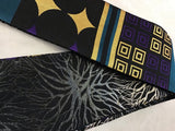 西陣正絹角帯　GOLD X PURPLE