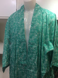 Yukata - flower turquoise