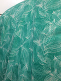 Yukata - flower turquoise
