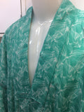 Yukata - flower turquoise