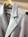 Trench cape coat メルトングレー