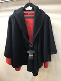 hooded poncho フードポンチョ　カシミアブラック