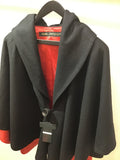 hooded poncho フードポンチョ　カシミアブラック
