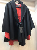 hooded poncho フードポンチョ　カシミアブラック