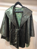hooded poncho フードポンチョ　キルティングカーキ