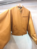 Moto jacket single leather haori YELLOW ライダースジャケット