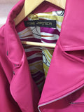 Moto jacket double leather haori PINK ライダースジャケット