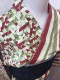 CK2 サークル&ストライプ片身替 GREEN/RED