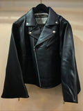 Moto jacket double dark navy