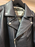 Moto jacket double dark navy