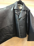 Moto jacket double dark navy