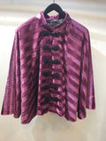 China cape purple cut velvet　チャイナケープ