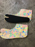 Tabisocks geometric yellow
