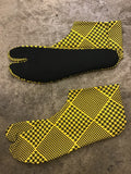 Tabisocks yellow houndstooth
