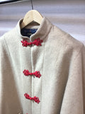 China coat beige mohair