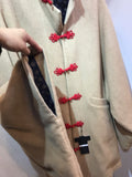 China coat beige mohair