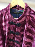 China cape purple cut velvet　チャイナケープ