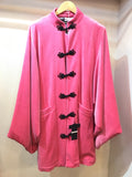 China coat pink velor
